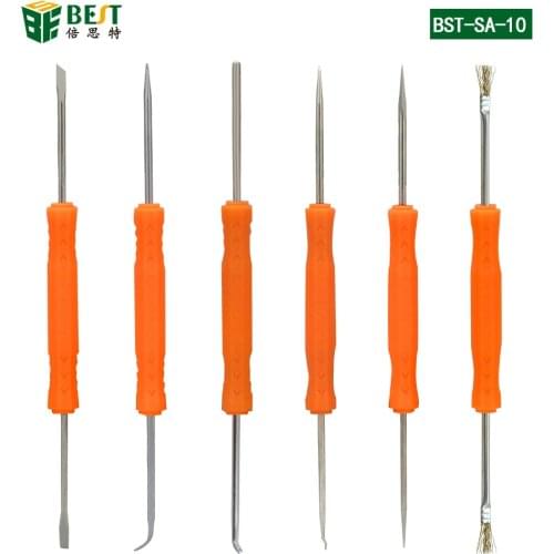BGA 6 in 1 Repair Tools Set Professional Steel Solder Assist Disassembly Tools SA-10