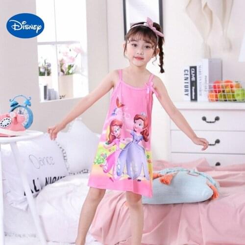 Disney 2021 Kids Sling Snow White Nightdress, A Variety of Soft, Comfortable and Cute Thin Cartoon Nightdress Home Service