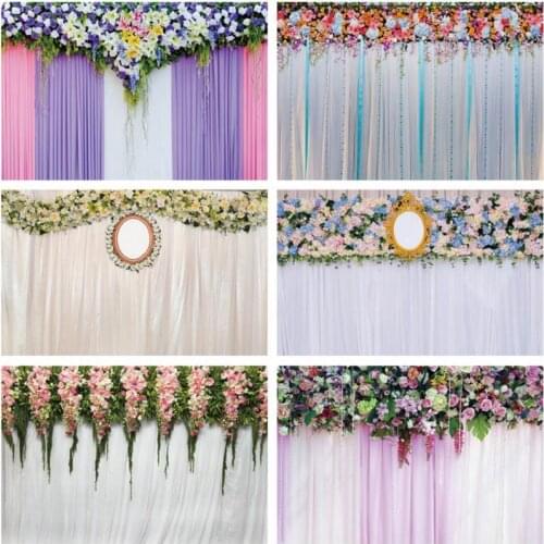 Elegant and Beautiful Style Wedding Party Flower Wall Backdrops Artistic Photos Background Decorations for Photography Props