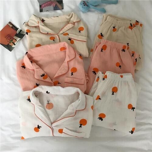 Fdfklak Sleepwear Sets For Women Home Wear Spring Summer Cotton Linen Casual Comfortable Sleepwear For Girl 2 Pcs Pijamas