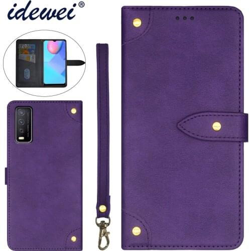 Applicable to Vivo Y12S 2021 mobile phone case fold bracket function protection leather case phone case funda capa co