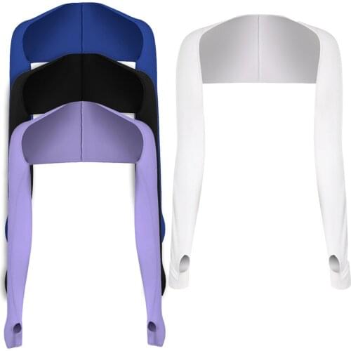 Summer Ultra-thin Cooling Shawl Arm Sleeve Breathable Sun Protection Anti UV Ice Hand Cover Warmer for Outdoor Sports Travel