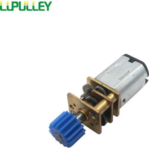 LUPULLEY GA12 N20 DC Motor with Gear 15Teeth DC3V 15/30/50/200/300/500/1000RPM Metal Gearbox Wheel for Remote Control Robot Car