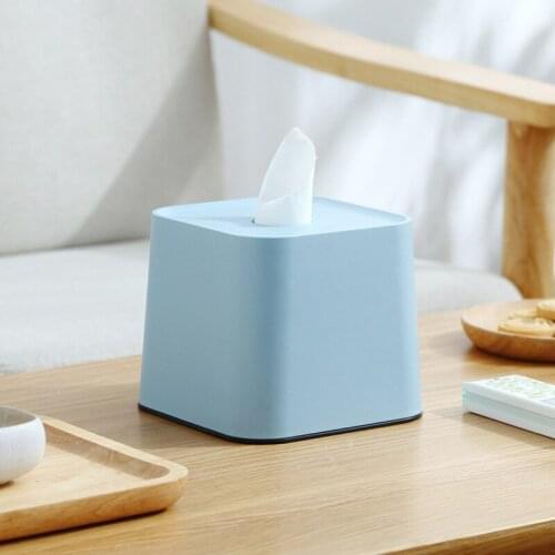 Nordic Desktop Roll Box Plastic Square Tissue Box Creative Paper Box