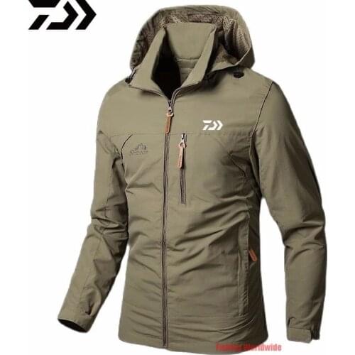 2021 Autumn DAIWA Fishing Jackets Mens Sports Fishing Clothings Outdoor Travel Mens Coat Military Mens Waterproof Jacket