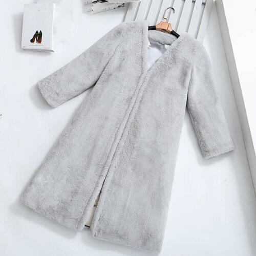 High imitation Fake Fur Fur Coat Female Jackets Winter New Style Fashion Women Coat Thick Warm Long Faux Fur Coats Jacket