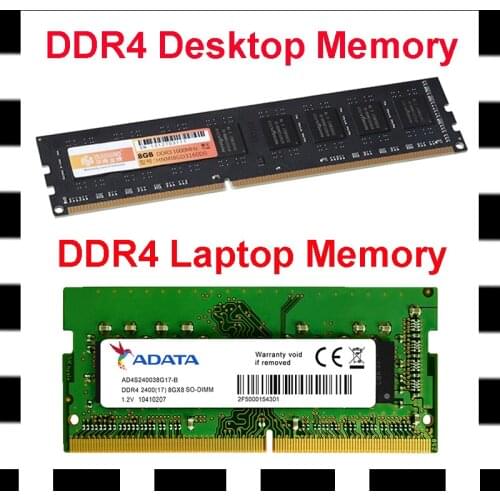16G DDR4 Laptop Memory New 4G 2666MHz Memory for Laptop RAM 8G 2400MHz Desktop Memory Modules Computer Parts 2 Years Warranty