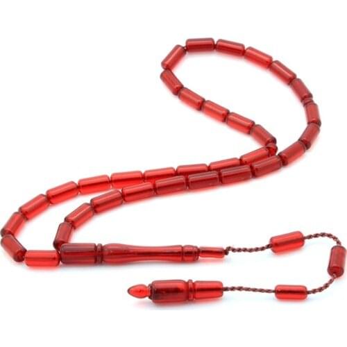 Rosary Tank Cutting Model Poland Amber Prayer Beads-Red