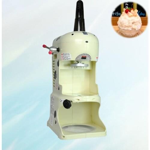 Most Popular Stainless Steel Electric Block Ice Shaver Manual Ice Crusher Machine Shaving Capacity Fine 350W