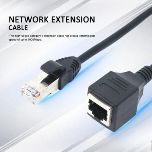 1000Mbps Cat5 Ethernet Network Extension Cable Brass Computer Network Connection Cord Cat5 And For Cat5e Cables For PC Laptop