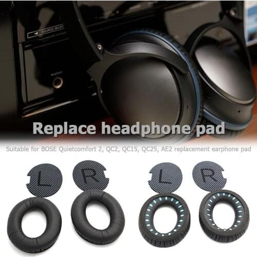 1 Pair Headphones Ear Pads Leather Foam Replacement Ear Cushions for BOSE QC35 Quietcomfort 2 QC2 QC15 QC25 AE2 Accessories