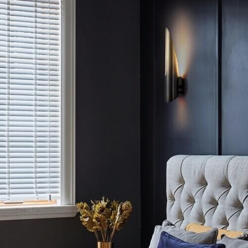 Lamparas de techo colgante moderna blue wall light glass ball led corridor wall lamp bedside corridor wall lamp