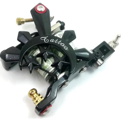 Custom Pro dollor Tattoo Machine Gun shader liner, workhorse irons, Handmade 10 wraps Heavy duty Tattoo supplies
