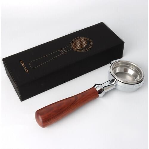 EXPOBAR Bottomless Handle E61 Semi-Automatic Espresso Coffee Machine Universal Solid Wood Handle Binaural 58mm