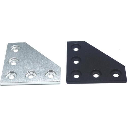 High Quality Anodized 90 Degree L Shape 5 Hole Joining Plate for V-slot Aluminum Profile