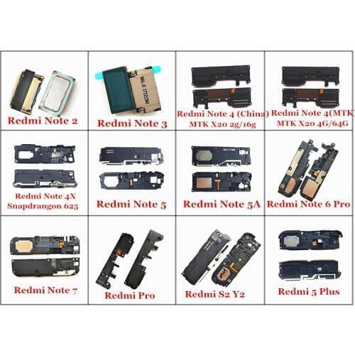 1x Loud Speaker Loudspeaker Buzzer Ring Flex For Xiaomi Redmi Pro 5 Plus S2 Y2 Redmi Note 2 3 4 4x 5 5A 6 Pro 7 Y1