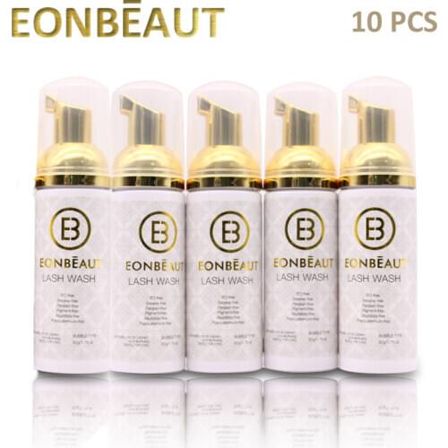 10 Bottles Professional Eyelash Shampoo Foam Cleaner Individual Eyelash Extension Cleanser Shampoo Eyelashes Detergent