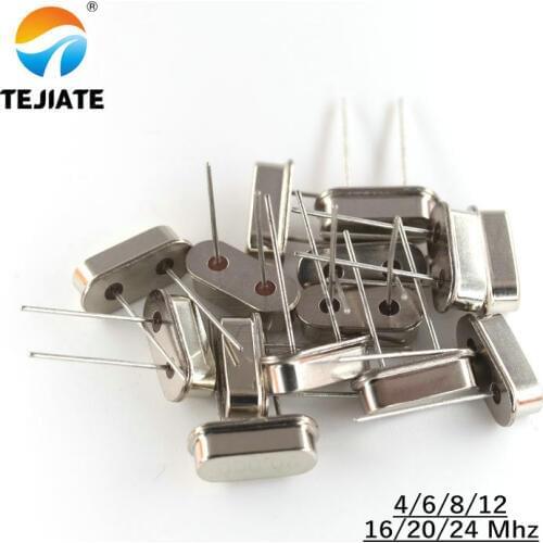 10PCS 4Mhz 6Mhz 8Mhz 12Mhz 16Mhz 20Mhz 24Mhz 4.000mhz 8.000mhz igMopnrq Quartz Crystal Resonator Passive Oscillator HC 49S New