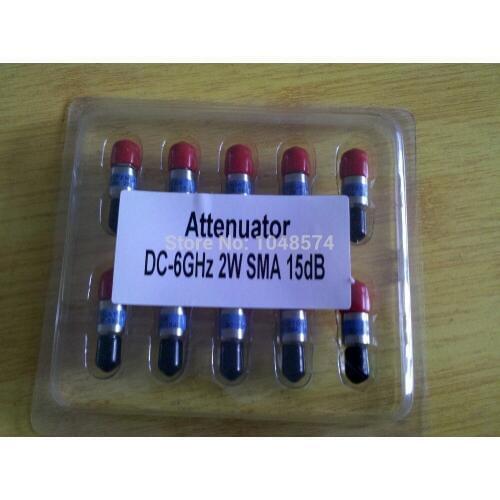 10Pcs/lot 2W SMA Attenuator 15dB DC-6.0GHz coaxial fixed SMA RF Attenuator