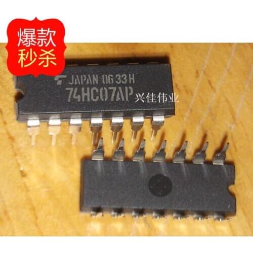 10PCS New original authentic TC74HC07AP 74HC07AP 74HC07 DIP14 logic chips