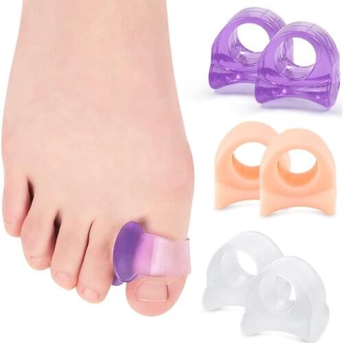 2pieces=1pair Bunion Corrector Gel Pad Stretch Hallux Valgus Protector Guard Toe Separator Feet Care Orthopedic Hot Sale
