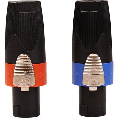 NL4FX 4-Pole Ohm Head Speaker Cable Connector, Male Plug Audio Wire Connector