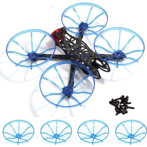 4PCS/Set Four-axis 3 inch Propeller Protection Ring Anti-collision Cover for Indoor RC Drone 1104 1105 1106 Brushless Motor Part