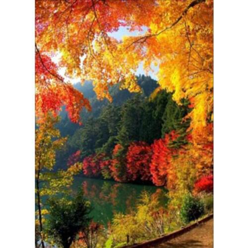Full drill diy 3D diamond painting cross stitch autumn scenery pattern diamond embroidery picture home decorative mosaic pattern