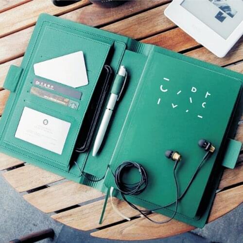 Notebook Multifunctional Notepad Faux Leather PU Book Paperback Business Loose-leaf Book