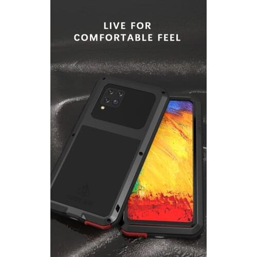 For Samsung Galaxy A42 Case Love Mei Powerful Metal Armor Shock Dirt Proof Water Resistant Cover Case For Samsung Galaxy A42