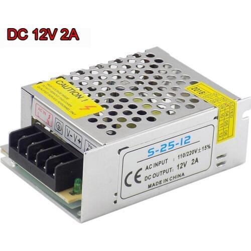 DC 12V 2A Transformer Power Supply CCTV Camera Converter for LED Strip Light Switch Driver Charger Step Down Adapter L19