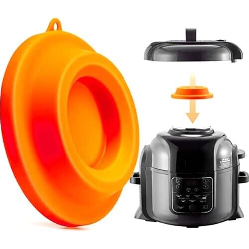 Electric Pressure Cooker Lid Stand Silicone Holder Storage Rack Kitchen Gadget Storage Organizer Anti-Slip Lid Stand