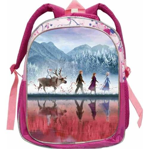 Frozen 2 Cartoon Backpack Children School Bags kids Book Bag Baby Toddler Kindergarten Girls Backpacking Mochilas Escolar Disney