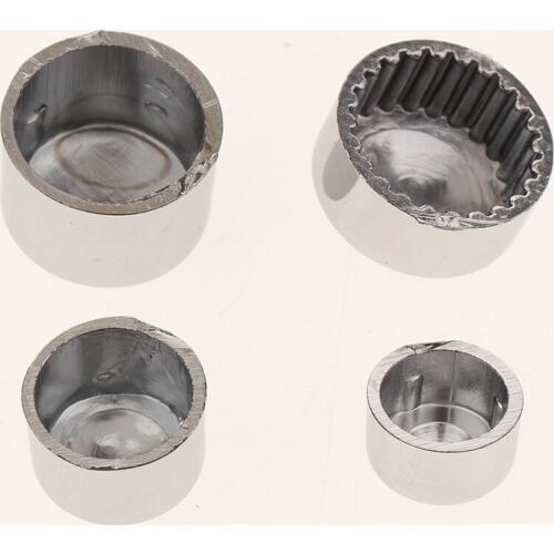 80-Pack Motorbike Chrome Bolt Toppers Cap Dress Kit For FLT/FLH