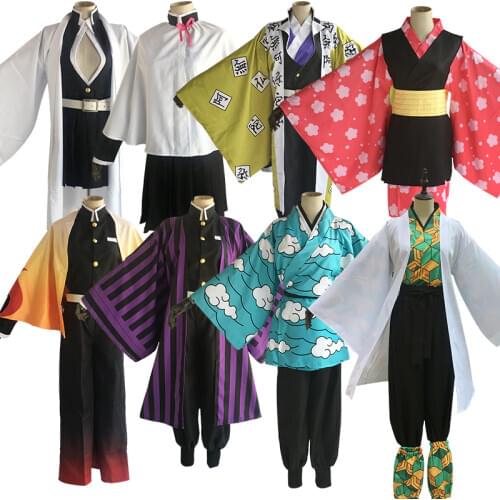 Demon Slayer: Kimetsu no Yaiba Iguro Obanai Kanroji Mitsuri Rengoku Kyoujurou Kamado Tanjirou Cosplay Costume custom made