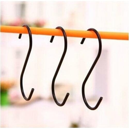 3pcs Kitchen Bathroom Hook For Home Stainless Steel S Hooks Clothing Sundries Strong Hanging Shook Home Storage Organzier Tools