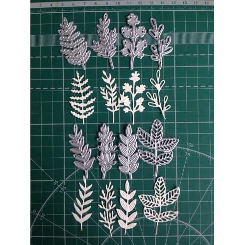 8pcs/set Leaves Metal Cutting dies Scrapbooking Craft Die Cuts foliage diy album Emboss Decoration Paper art Card make Stencil