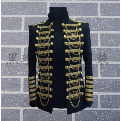 Black white men suits designs masculino homme terno stage costumes for singers men red blazer dance clothes jacket style dress