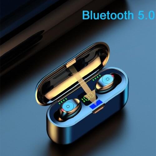 New TWS Wireless Headphones Sport Bluetooth 5.0 Earphone Noise Cancelling Charging Box Earbuds iOS Android Headset Phone HD Call