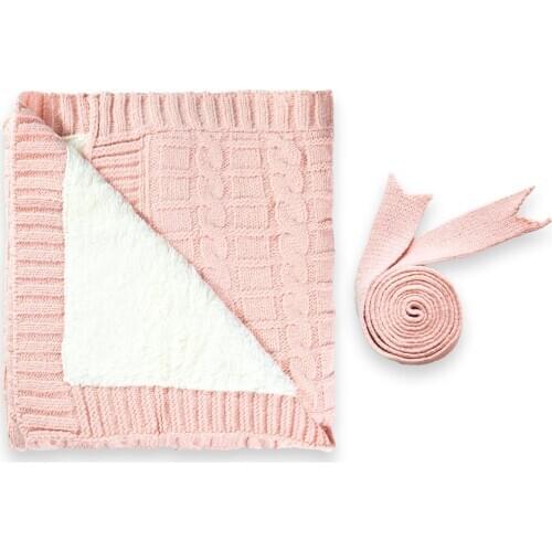 Pierre Cardin Original Licensed In Welsoftlu Pink Knitwear Blanket
