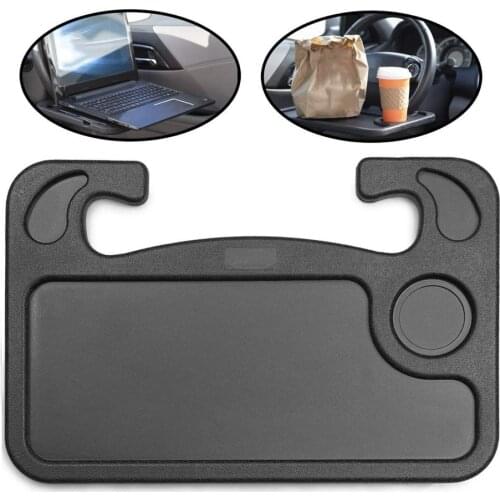 Portable Car Laptop Computer Desk Mount Stand Steering Wheel Eat Work Drink Food Coffee Goods Tray Board Dining Table Holder