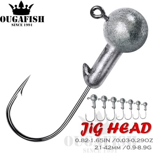 Fishing Hook 0.9-8.9g Jig Head Tackle 2021 Fish Hooks Sea Winter Carp Jig Heads Accessories Mormyshkas Ice Screws For Fishing