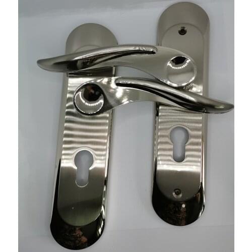 RONGYAO GM5024SN Silver Door Lock Handle Lock High-grade Zinc Alloy Handle Lock Bedroom Bathroom Hardware Accessories