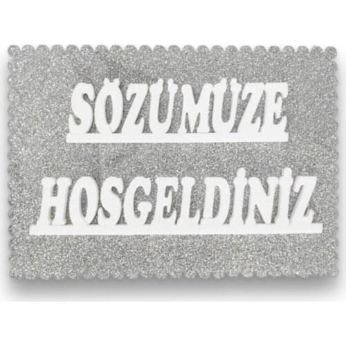 Sözümüze Welcome Styrofoam Font Silver wedding bride mariage хна henna