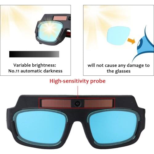 Welding Glasses Solar Energy Auto Darkening Welding Safety Goggles Anti UV Weld Professional Glasses Protect Eyes welding goggle