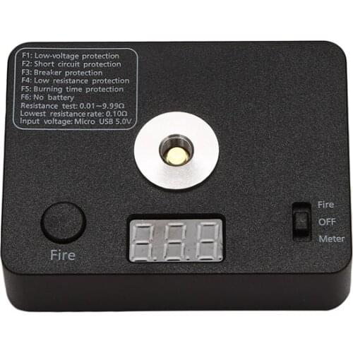 Resistance Tester Ohm Meter 521 Tab Led Coil Wire Diy Tool For E Cigarette 510 Thread Rda Rba Diy Tank