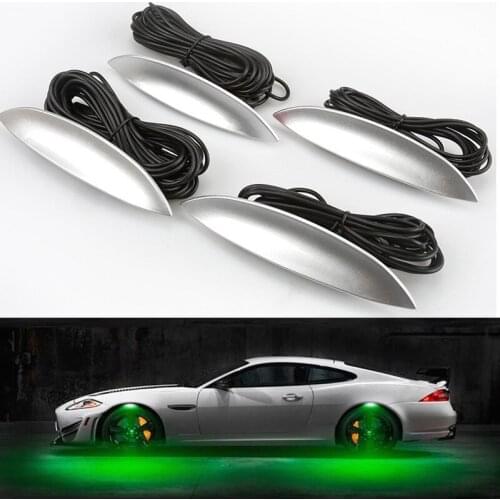 Universal Car Modification Hub Lamp Car Chassis Atmosphere Light Eyebrow Decoration Lamp LED Auto Flashing Welcome Lights New
