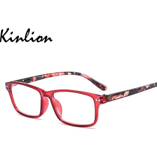 Kinlion Retro Square Reading Glasses Women Vintage Rectangle Eyeglasses Mens Glass Presbyopic Diopters Oculos with +1.00~+4.00