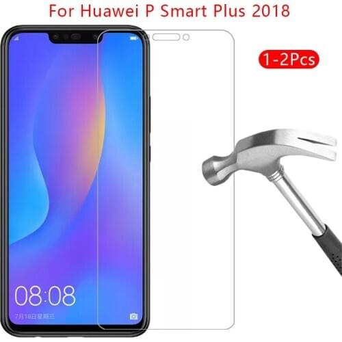 Protective glass for huawei p smart plus 2018 screen protector tempered glas on psmart smar smat samrt film accessories huawey