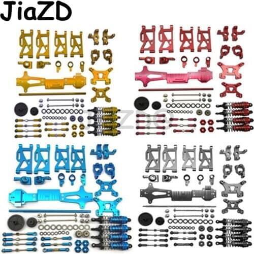 1/14 RC Car WLtoys 144001 Upgrade Metal Full Upgrade Kit Spare Parts C Seat Steering Cup Swing Arm Gears Accessories Set Y09
